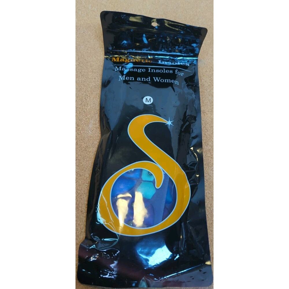 Magnetic Insoles, Acupressure Insoles, for Men and Women, Medium New sealed